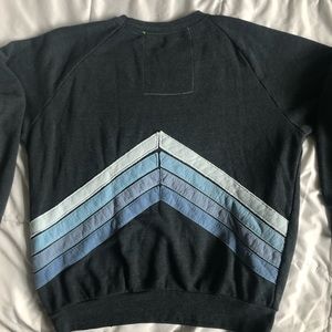 Aviator Nation Mountain Stripe Crew Sweatshirt
